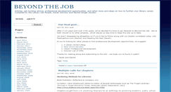 Desktop Screenshot of beyondthejob.org